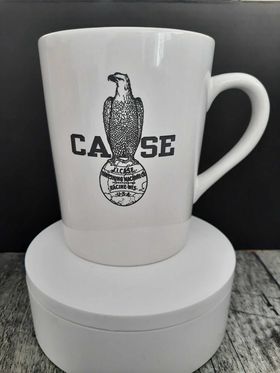 White Coffee Mug J.I. CASE Tractor Laser Engraved Coffee Mug