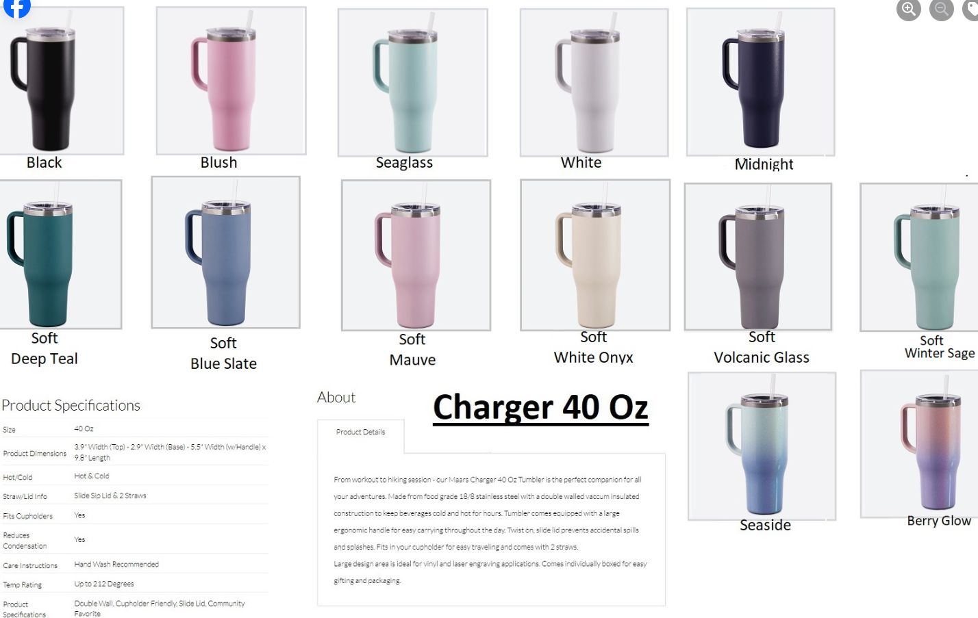 Charger 40oz