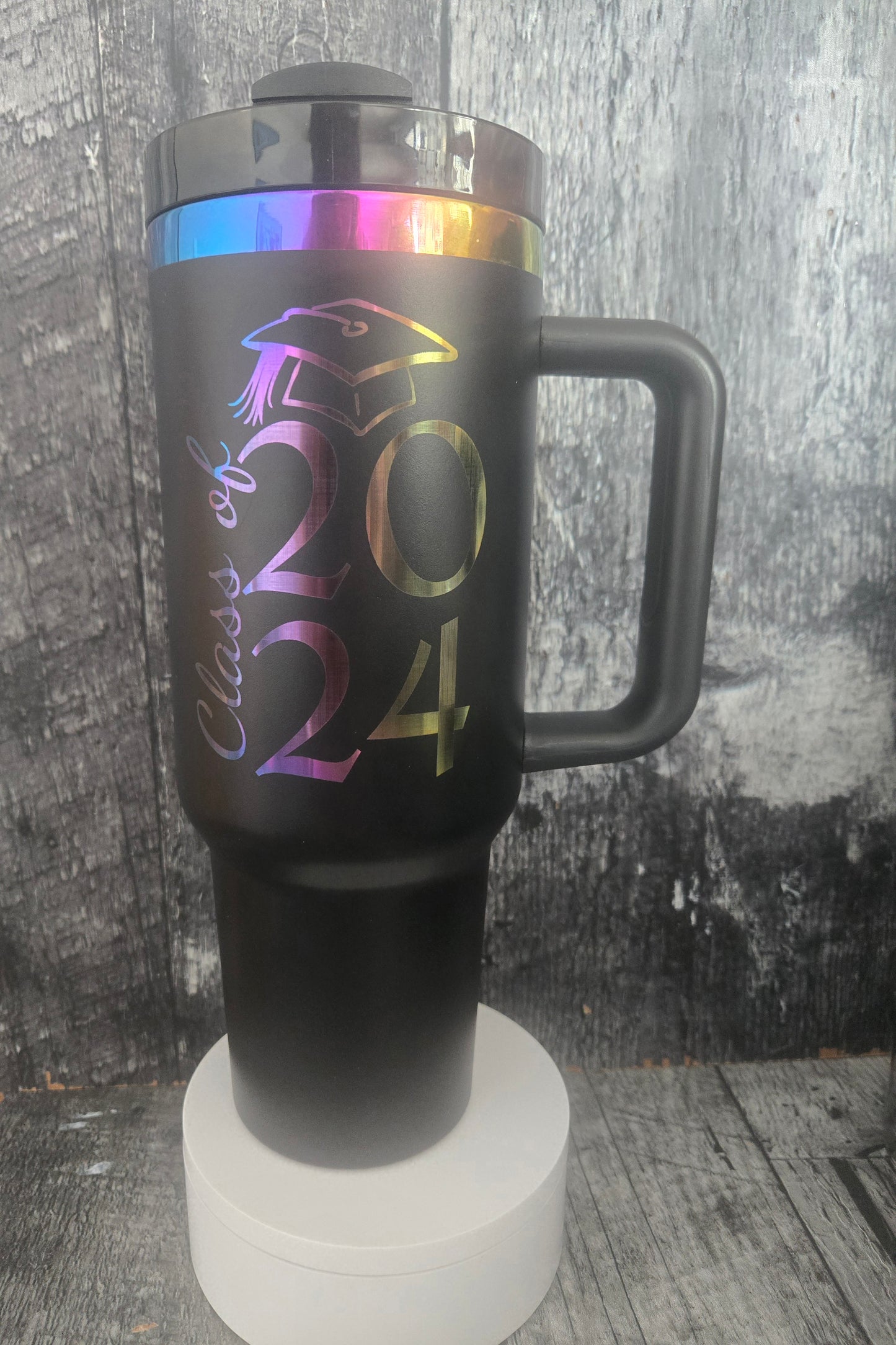 40oz Rainbow Powder Coated Tumblers Same as Stanley