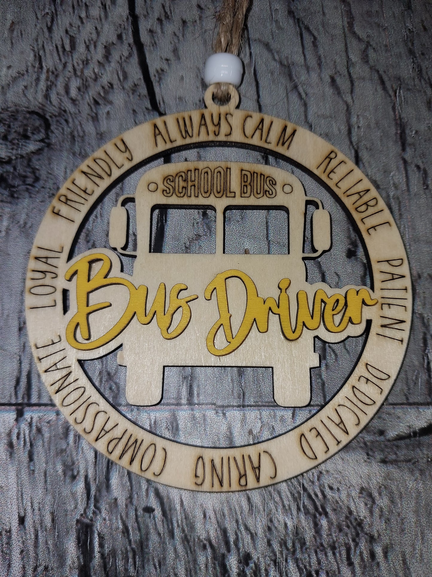 Bus Driver Ornament, Best Bus Driver Ever Ornaments, Personalized Bus Driver Gift - Appreciation