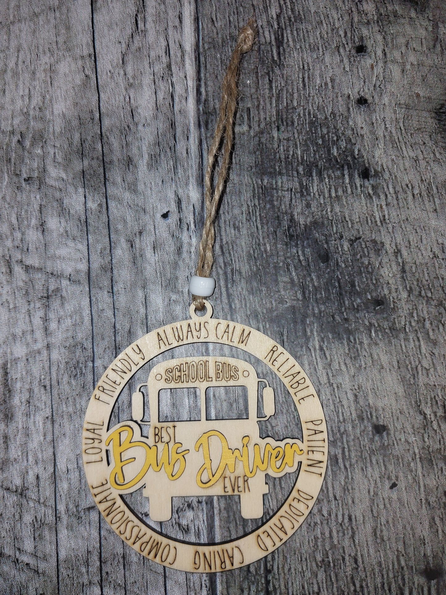 Bus Driver Ornament, Best Bus Driver Ever Ornaments, Personalized Bus Driver Gift - Appreciation