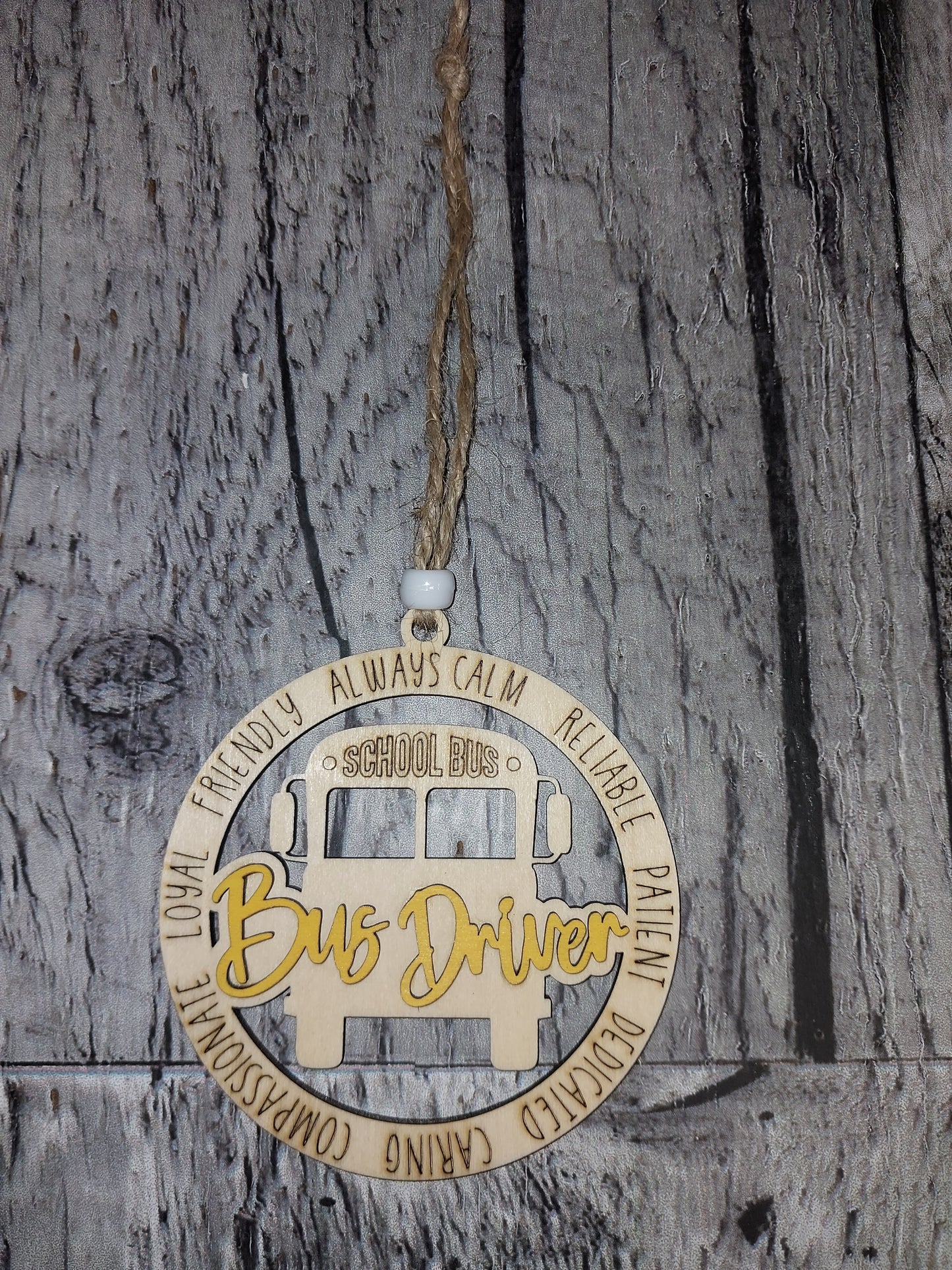 Bus Driver Ornament, Best Bus Driver Ever Ornaments, Personalized Bus Driver Gift - Appreciation