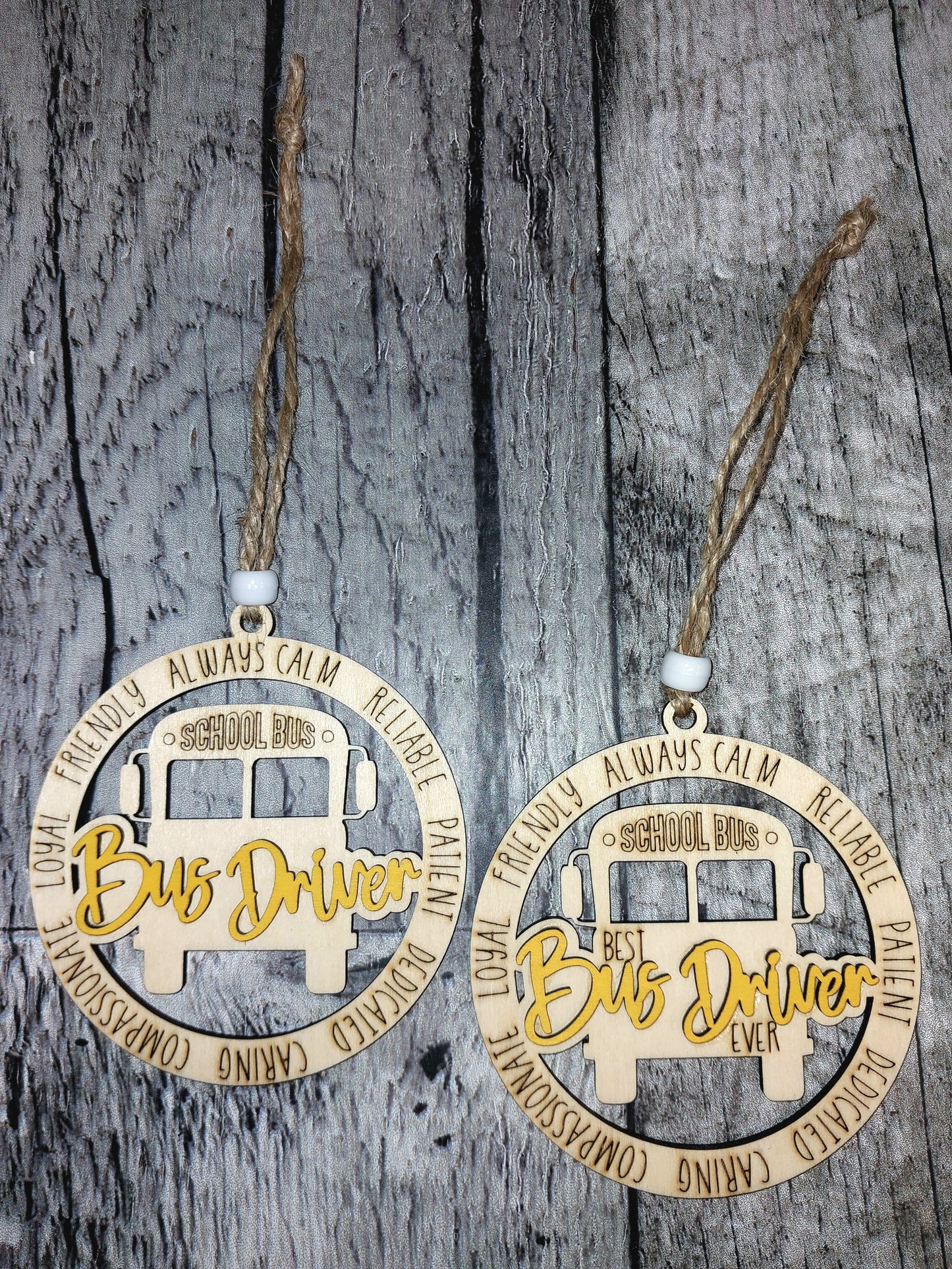 Bus Driver Ornament, Best Bus Driver Ever Ornaments, Personalized Bus Driver Gift - Appreciation