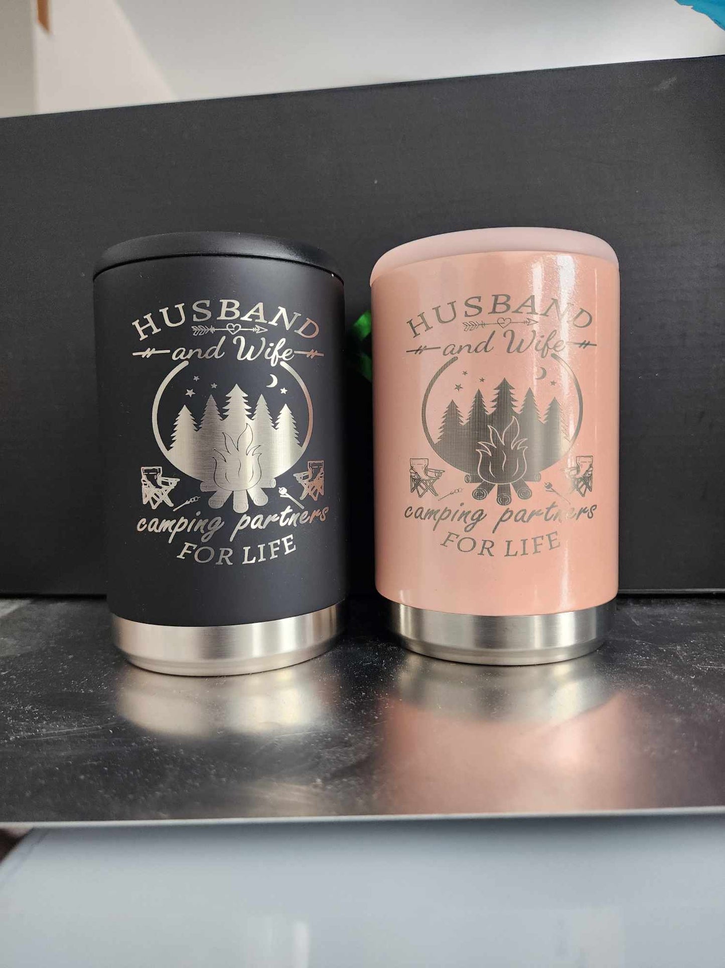 Skinny & Standard Can Cooler 12 oz Stainless Steel Can Cooler F**K It Let's get dirty