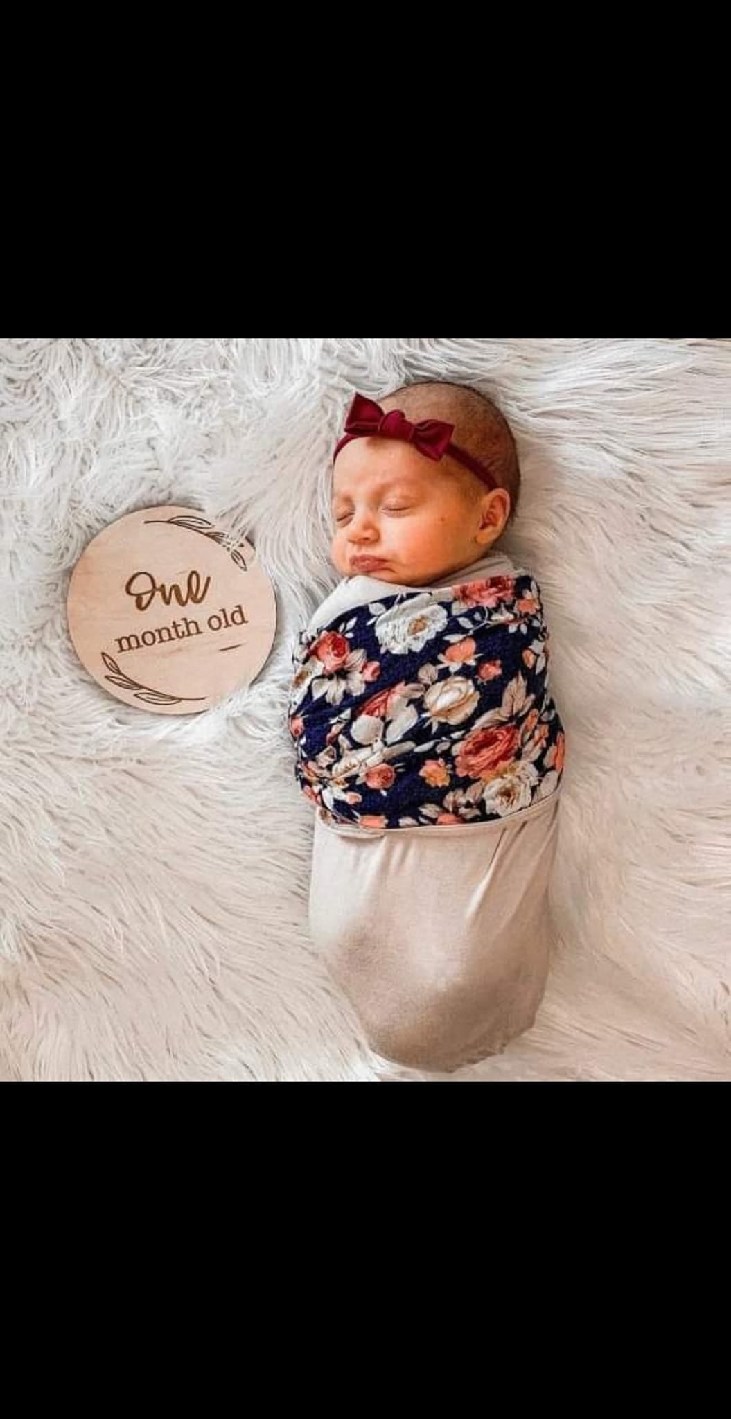 Baby Milestone Set Disc Photo Prop
