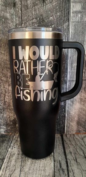 I'd Rather Be Fishing Charger 40oz