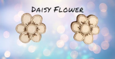 Cute Stud Earrings Handcrafted Laser Cut.