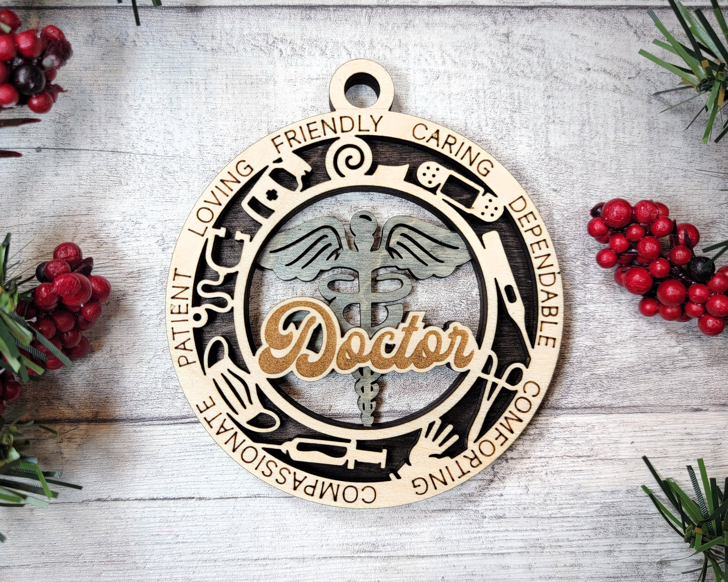 Doctor Ornament, Christmas Ornaments, Doctor Gift, Doctor Appreciation