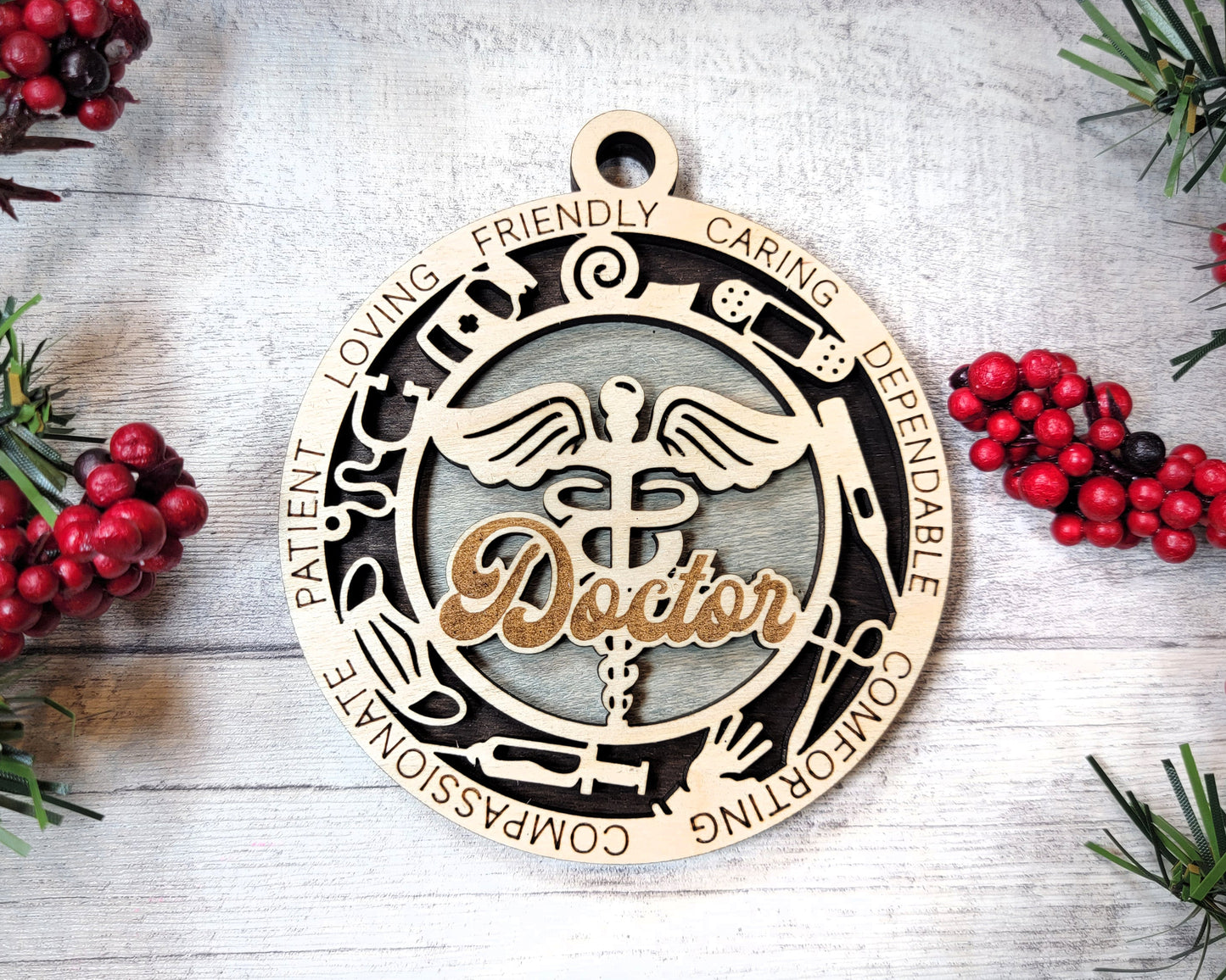 Doctor Ornament, Christmas Ornaments, Doctor Gift, Doctor Appreciation