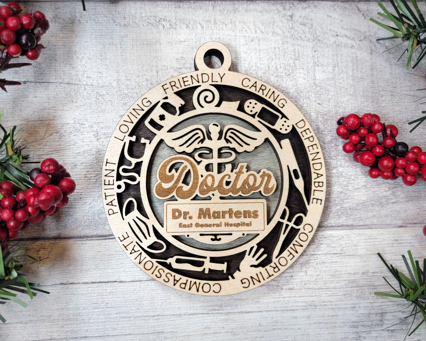 Doctor Ornament, Christmas Ornaments, Doctor Gift, Doctor Appreciation
