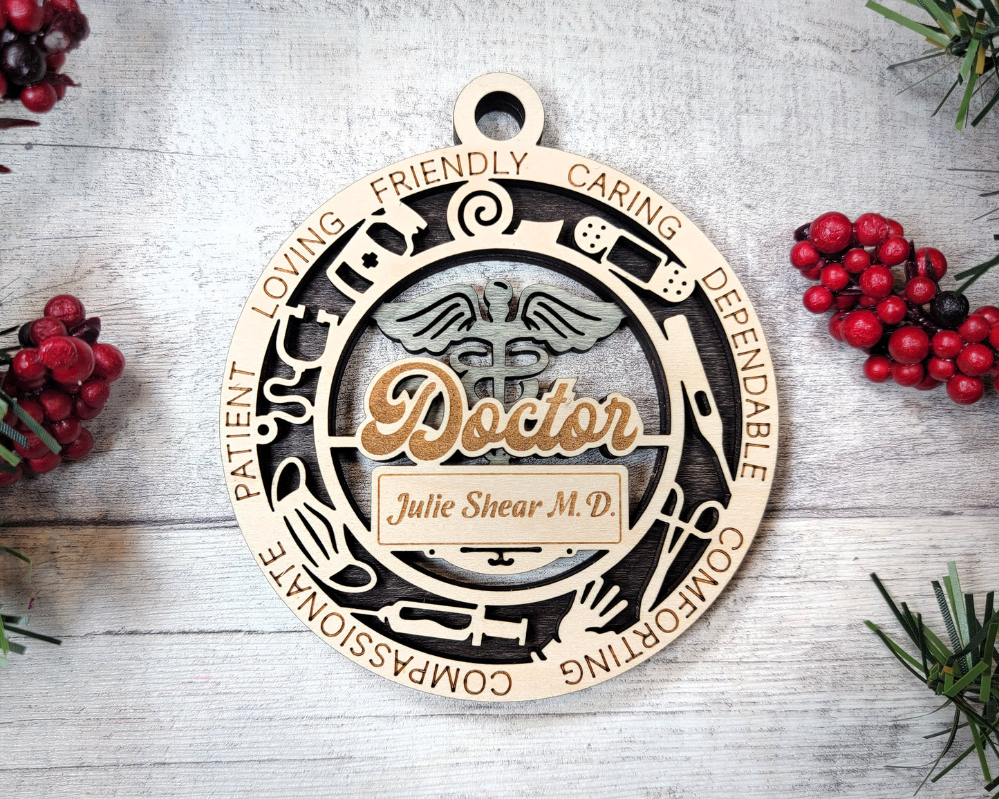 Doctor Ornament, Christmas Ornaments, Doctor Gift, Doctor Appreciation