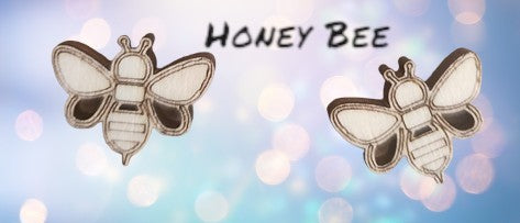 Cute Stud Earrings Handcrafted Laser Cut.