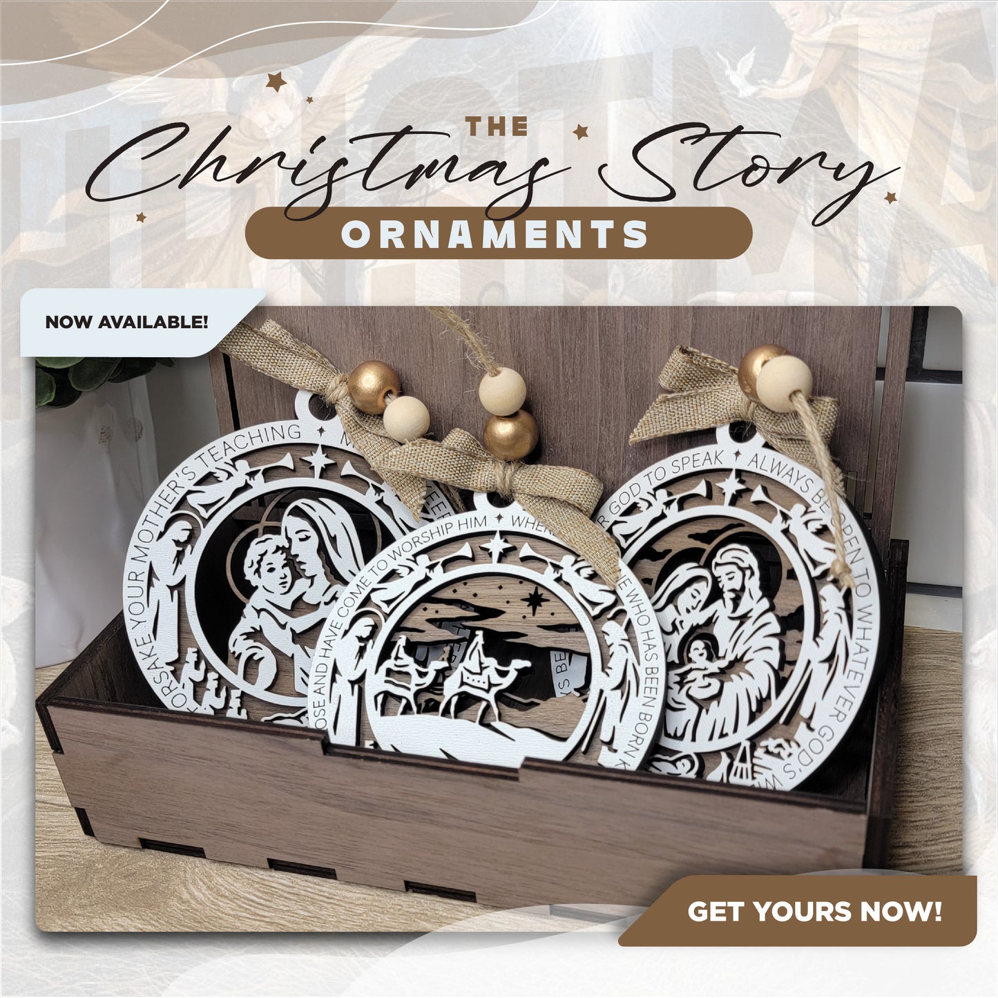 Christmas Story Ornament set w/box