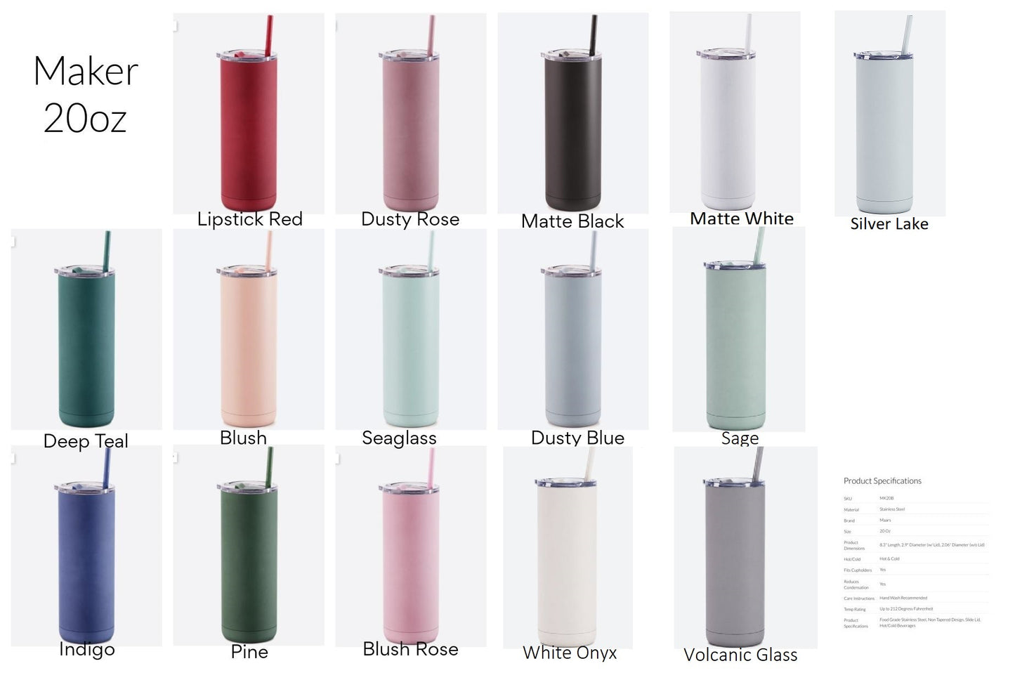Maker 20 oz Soft Matte