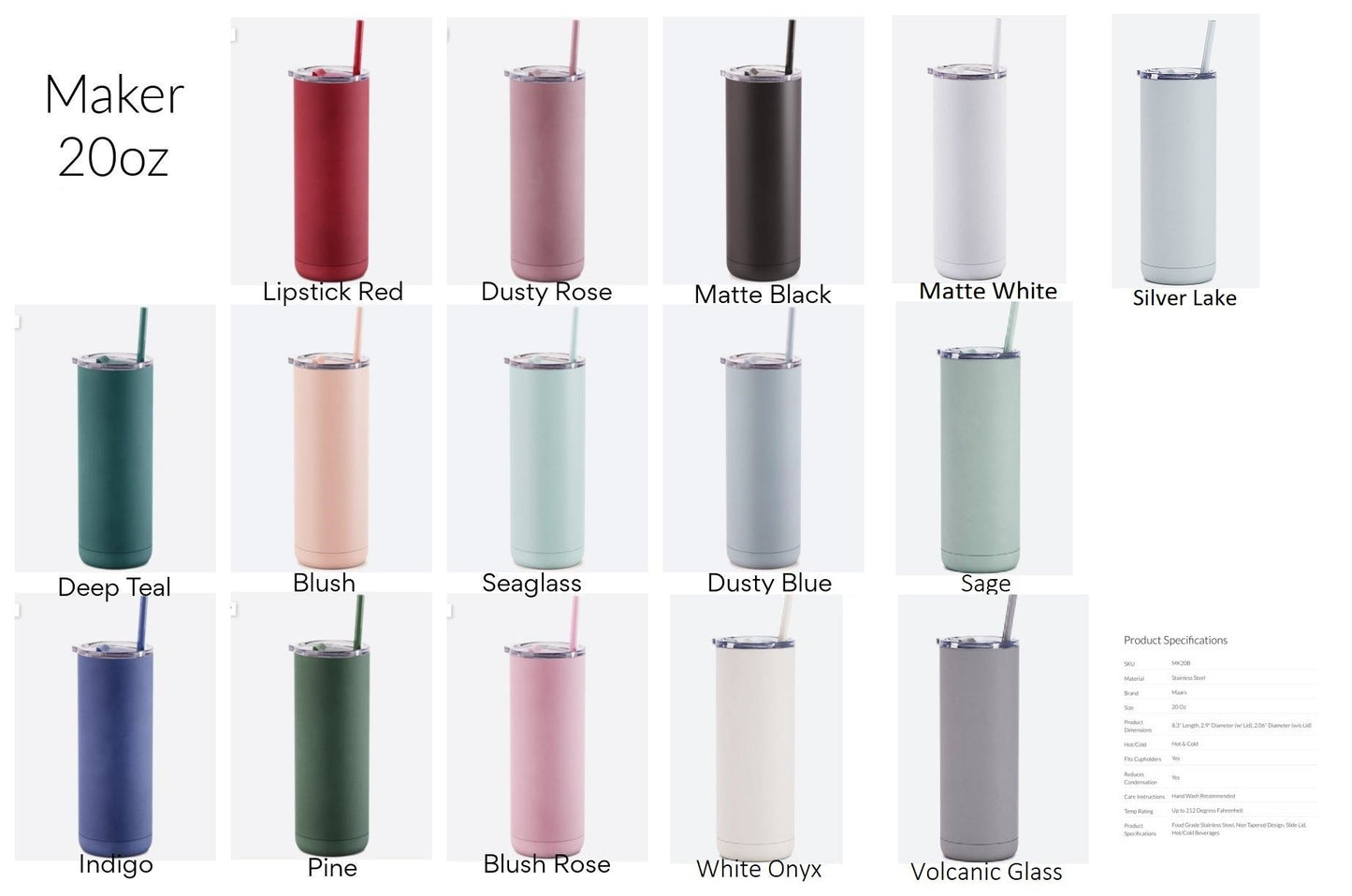 Softball Mama Full Wrap Maker 20 oz Soft Matte Lipstick Red