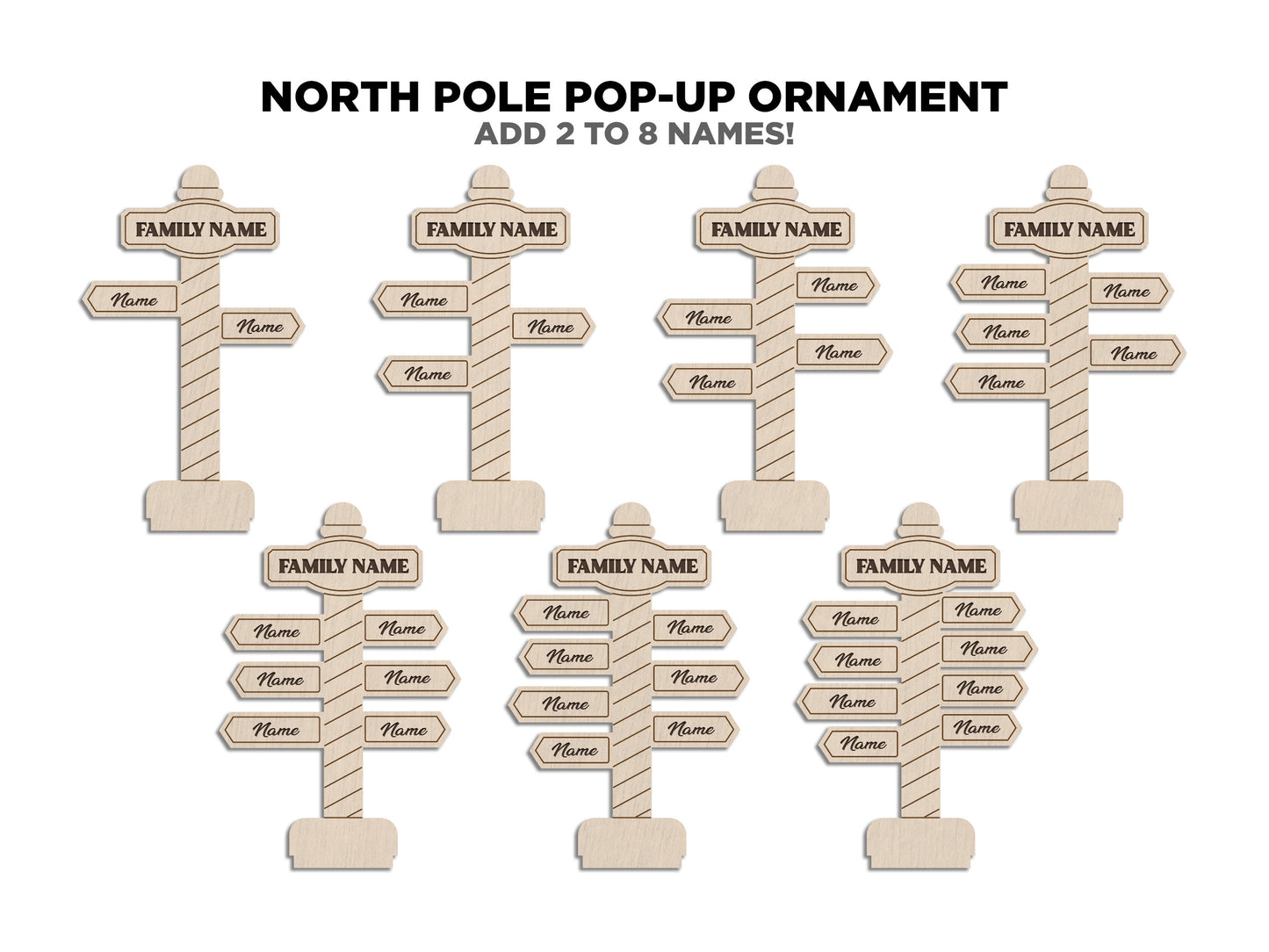 North Pole Pop-Up Ornament