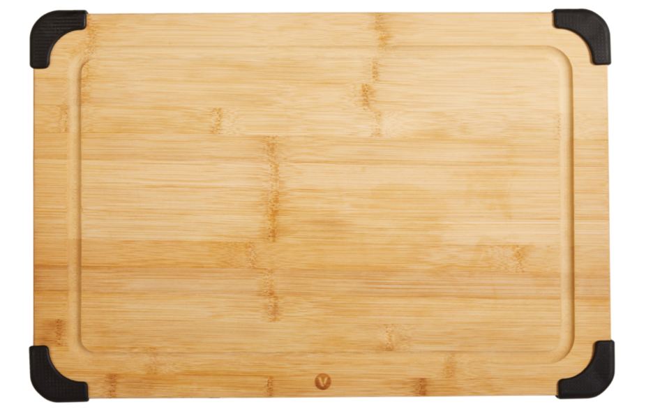 Vida by Paderno Bamboo Cutting Board, Non-Slip, 12-in x 18-in