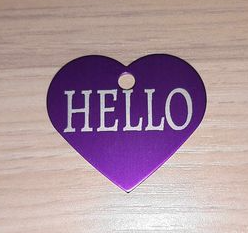 Personalized Tag, Laser Engraved Tag Customized Personalized Anodized Aluminum