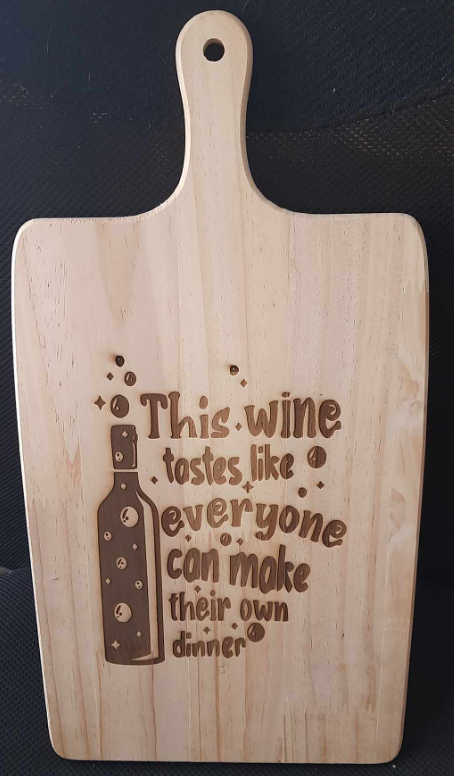 Wood Cutting Board Serving Board Charcuterie Board with Handle Customized Personalized Engraved