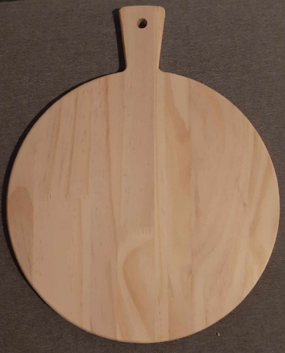 Round Wood Cutting Board Serving Board Charcuterie Board with Handle Customized Personalized Engraved