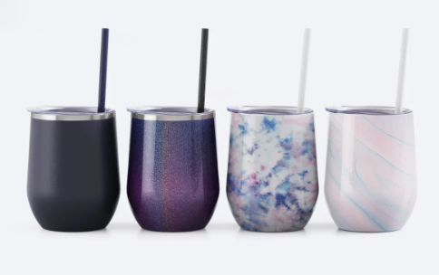 Bev Steel 12 oz Stainless Steel Wine Tumbler