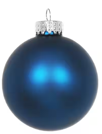 65mm/2.6inch Matte Colored Glass Ball Ornaments Custom Personalized Engraved
