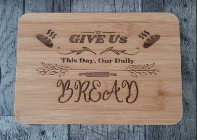 Mini Cutting Board Bamboo Customized Personalized Laser Engraved