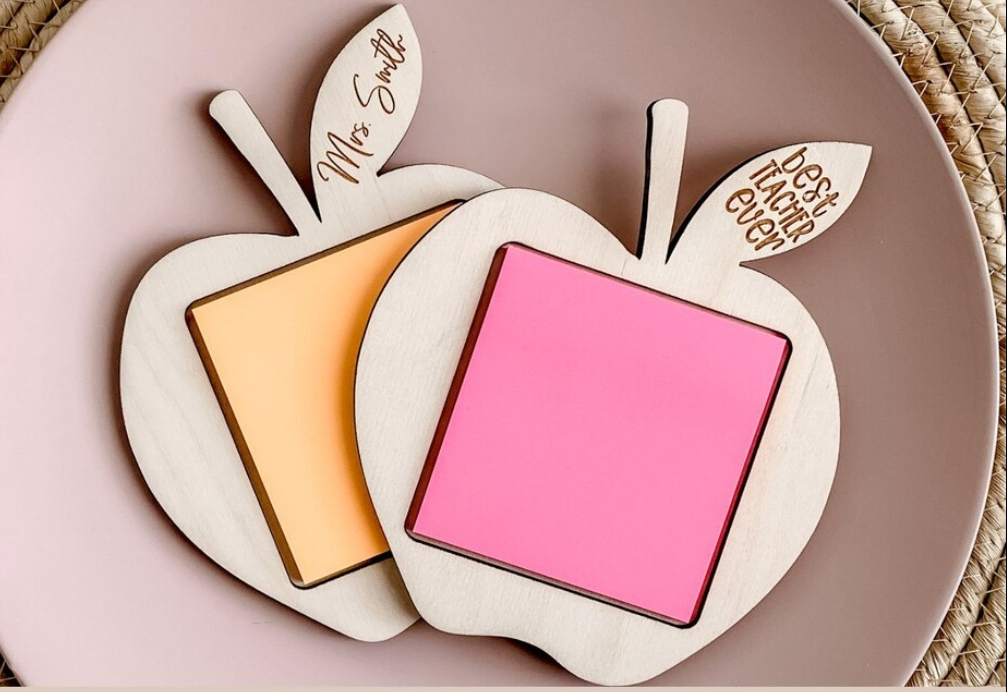Teachers Apple Post-it note holder