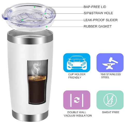Tapered Tumbler 20oz 591ml Stainless Steel
