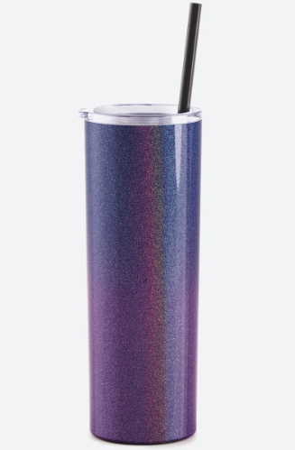 Class of 2024 Skinny Steel 20oz Iceberg Glitter