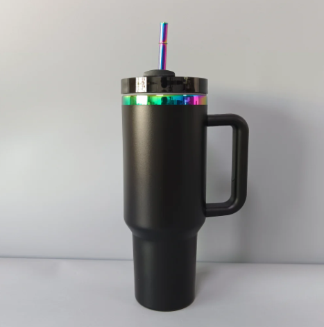 GRAD Class of 2024 40oz Rainbow Powder Coated Tumblers Same as Stanley