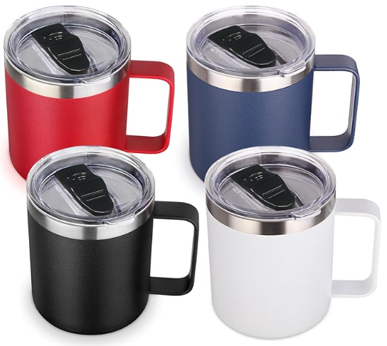 Townie Insulated Coffee Mug, 14 oz 414ml | Double Wall Vacuum Sealed Camp Cup