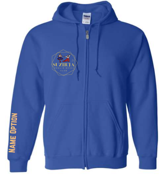 Zip-Up Hoodie ROYAL BLUE SUZIR'JA Ukrainian Dancers