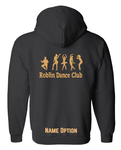 Zip-Up Hoodie RED Roblin Dance Club