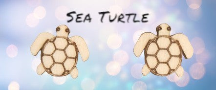 Cute Stud Earrings Handcrafted Laser Cut.