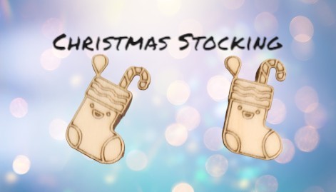 Cute Stud Earrings Handcrafted Laser Cut.