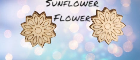 Cute Stud Earrings Handcrafted Laser Cut.