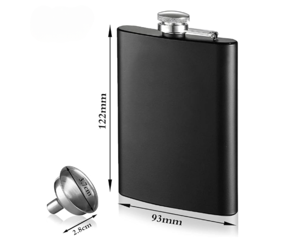 8 oz Stainless Steel Hip Flask & Funnel Set