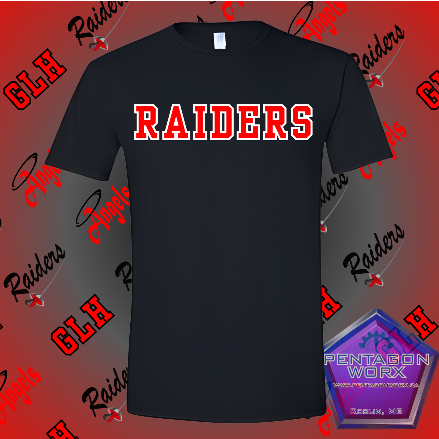 GLH | T-SHIRT RAIDERS TEXT Mens