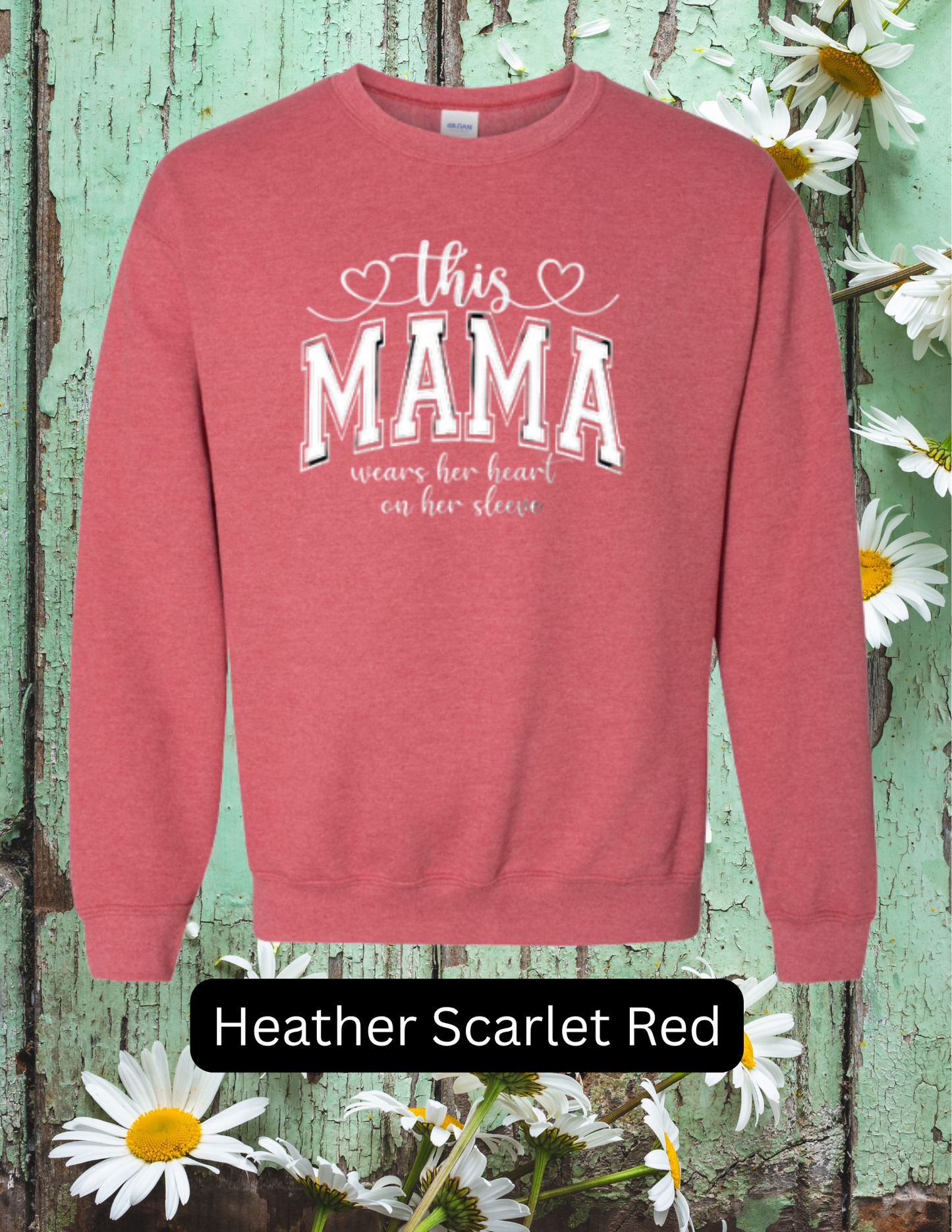 Wears her Heart on her sleeve