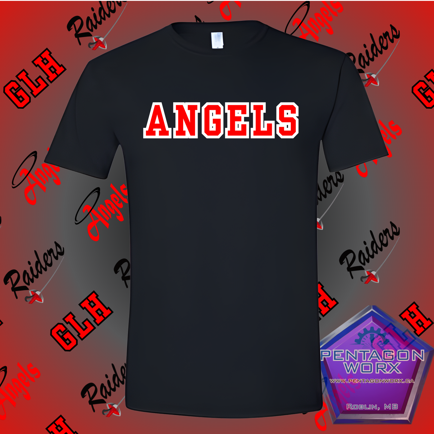 GLH | T-SHIRT ANGELS TEXT Womens