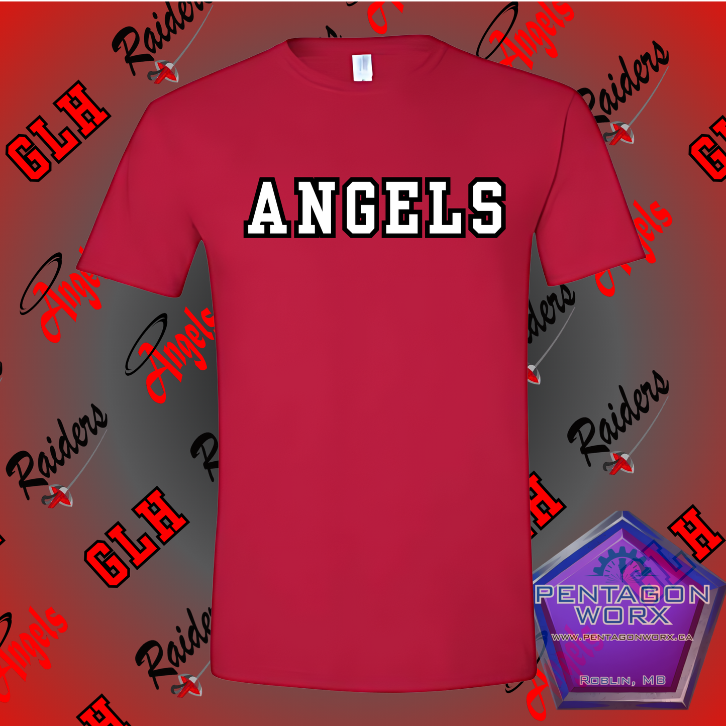GLH | T-SHIRT ANGELS TEXT Womens