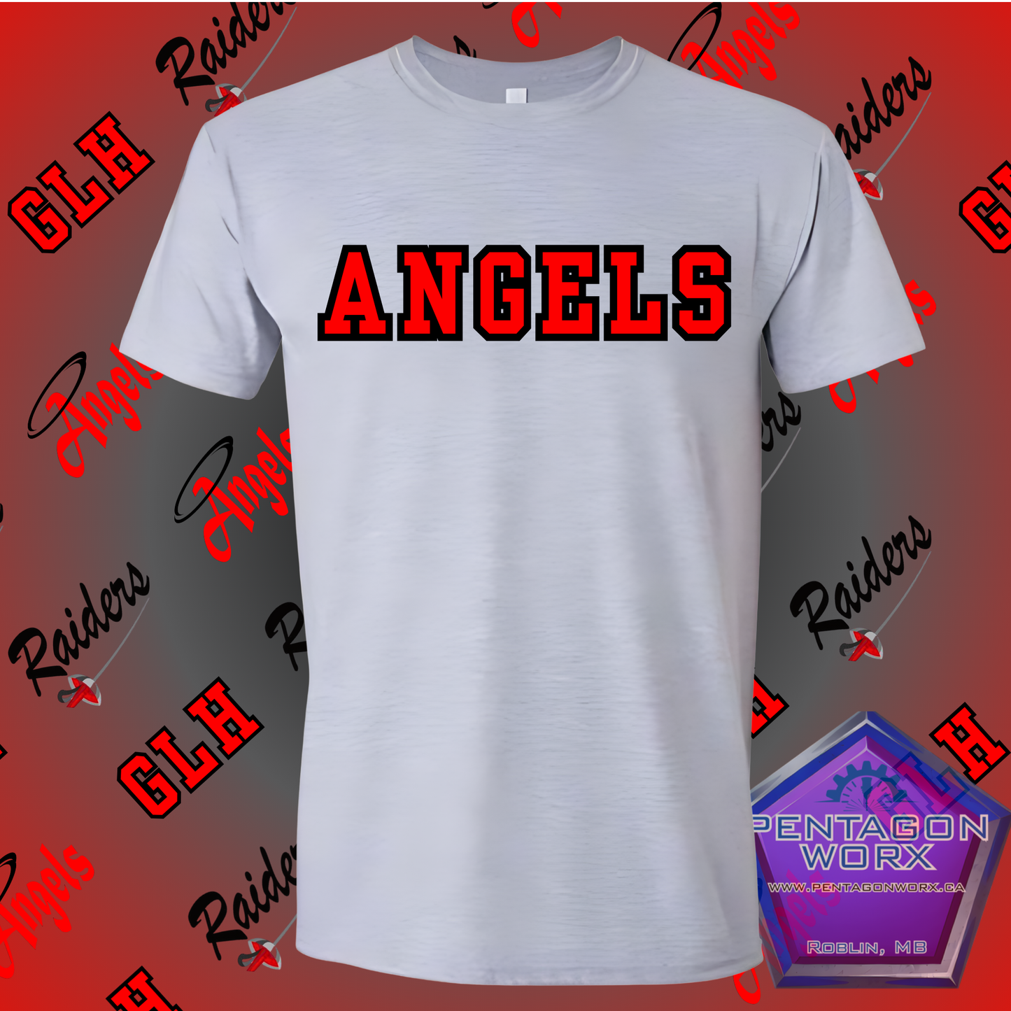GLH | T-SHIRT ANGELS TEXT Womens