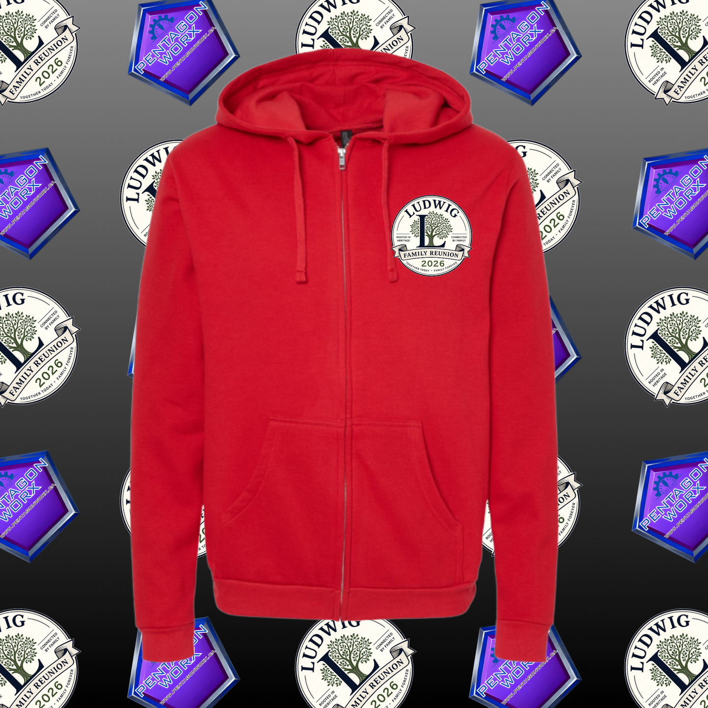 LUDWIG | Zip-Up HOODIE UNISEX