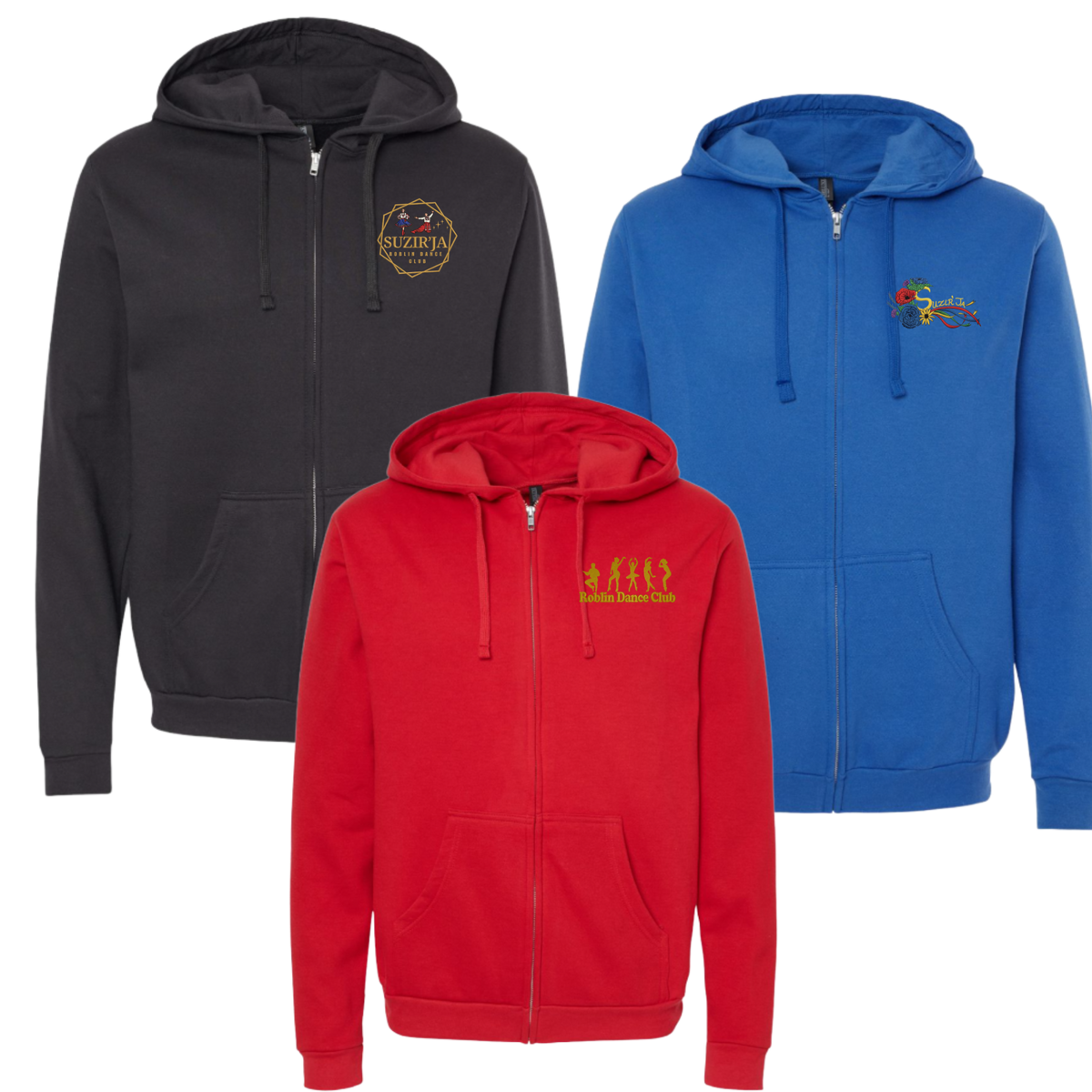 Embroidered Full Zip Hoodie