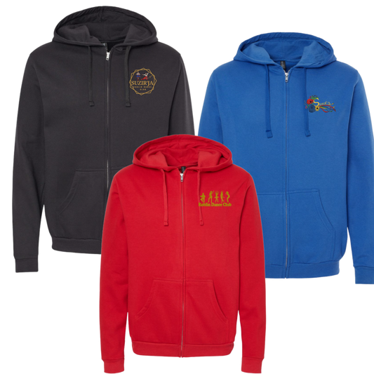 Embroidered Full Zip Hoodie