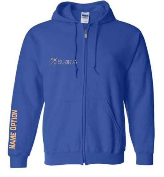 Zip-Up Hoodie ROYAL BLUE SUZIR'JA Flying Stars