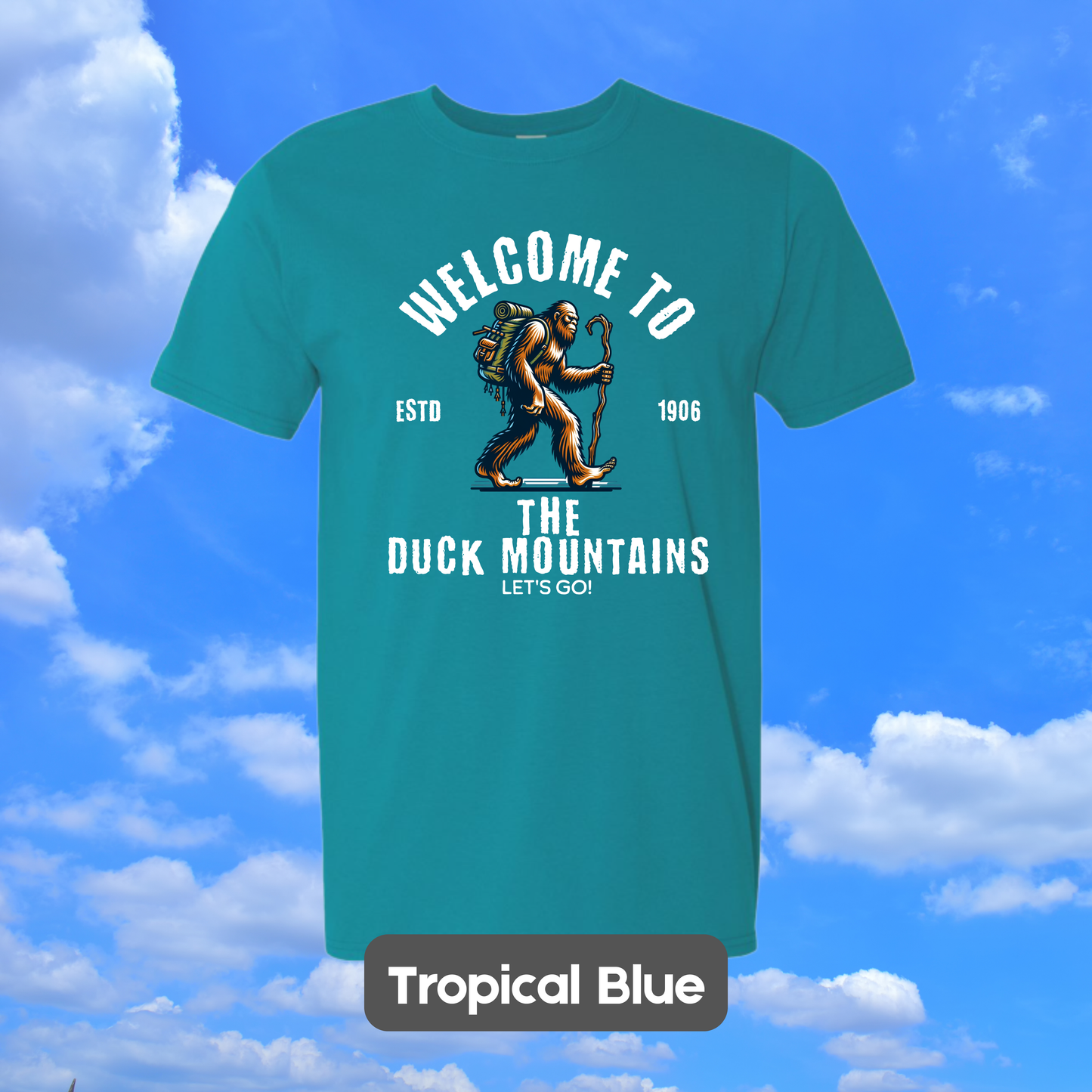 DUCK MOUNTAINS Sasquatch Hiker T-Shirt