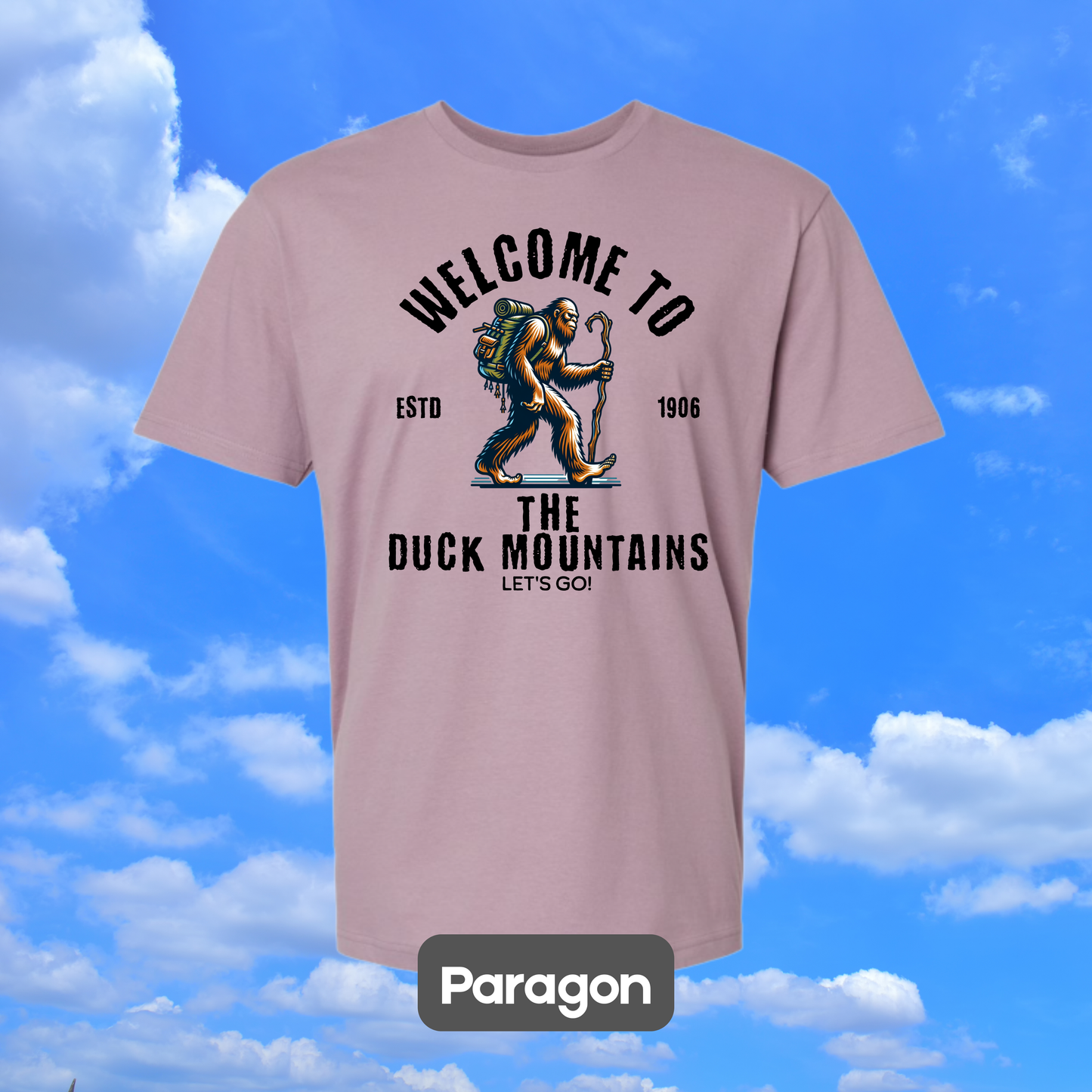 DUCK MOUNTAINS Sasquatch Hiker T-Shirt