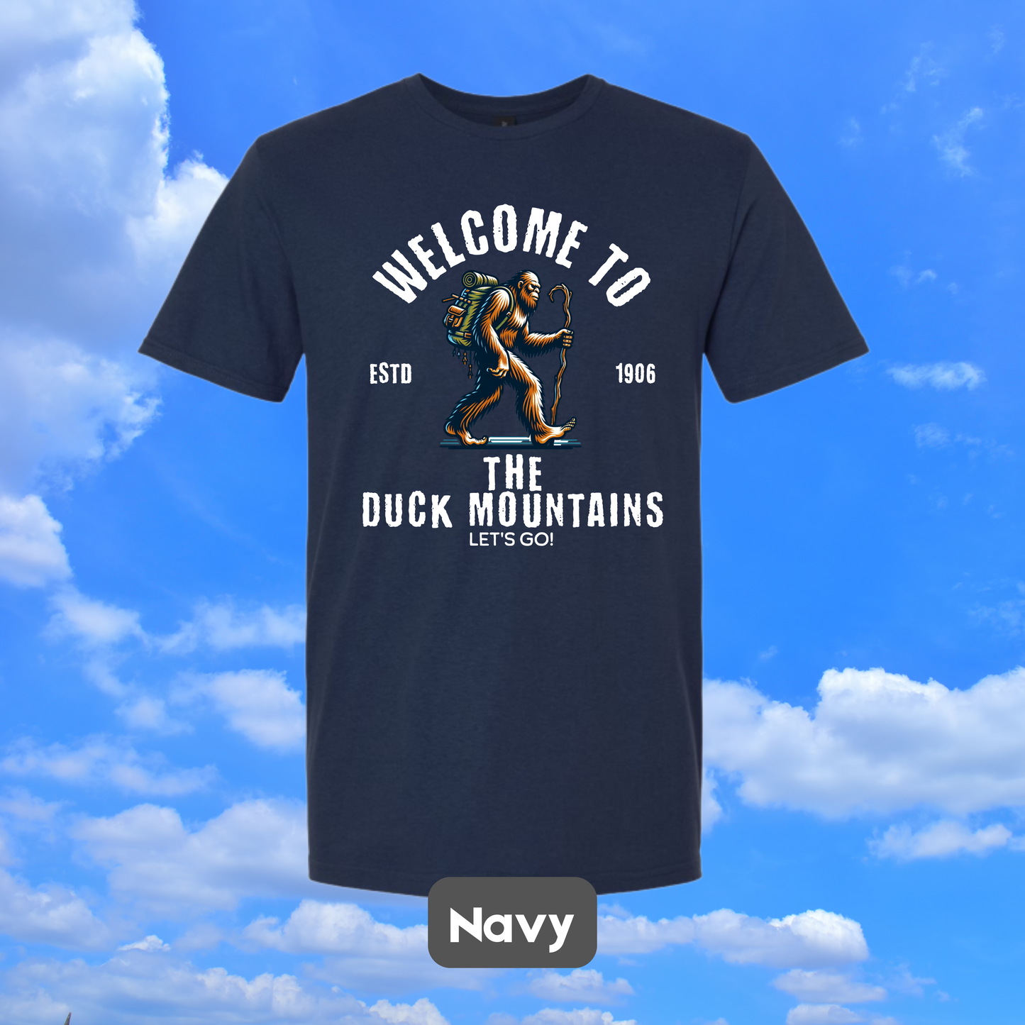 DUCK MOUNTAINS Sasquatch Hiker T-Shirt